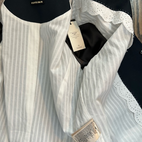 NWT Scotch & Soda Cotton Navy Blue Blazer with Military Braid Trim SZ XS - Picture 10 of 11